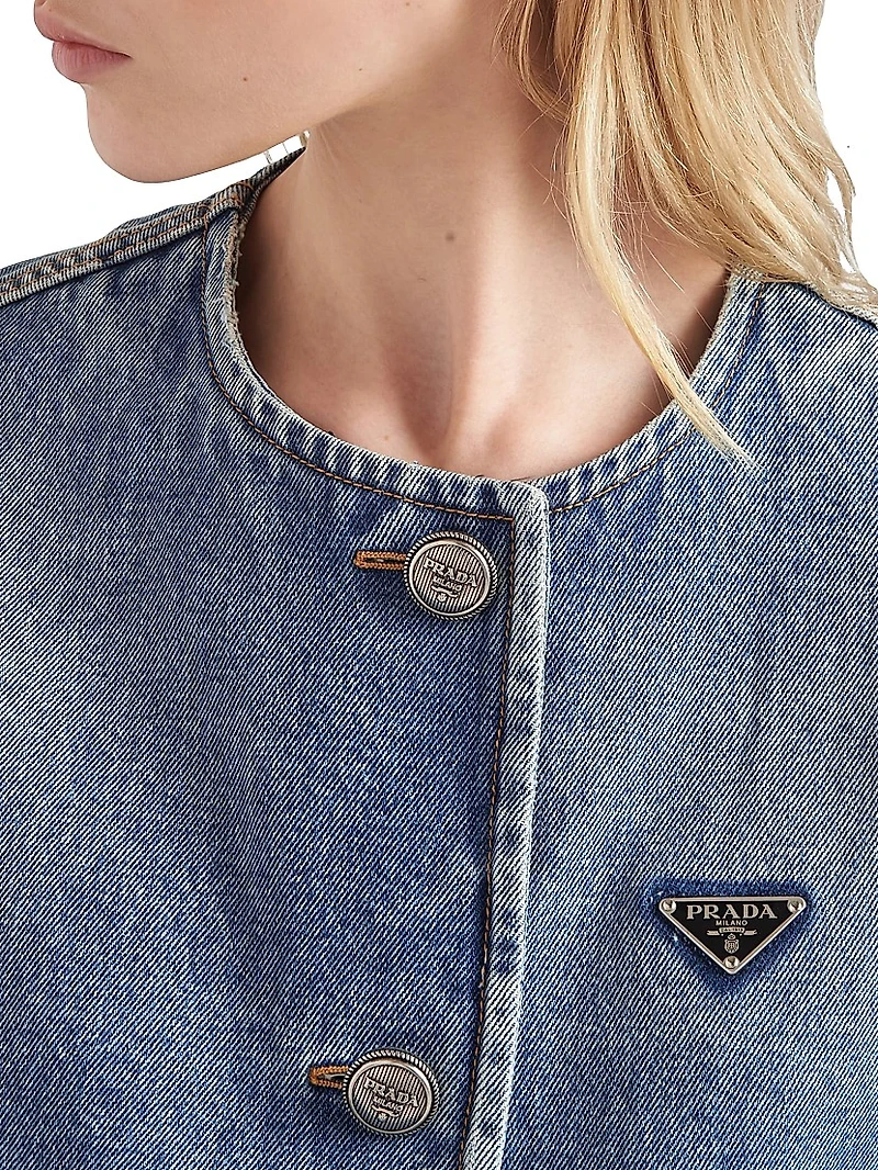 Denim Blouson Jacket