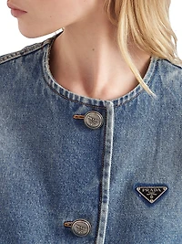 Denim Blouson Jacket