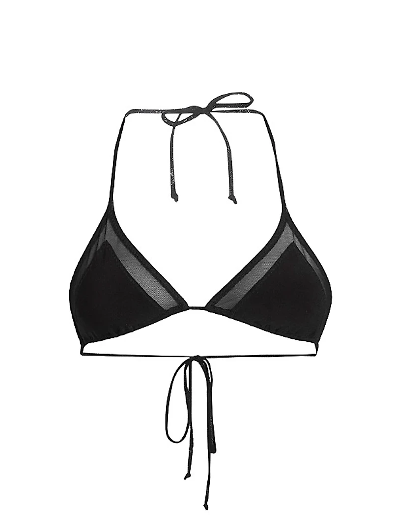 Mesh Triangle Bikini Set
