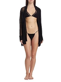 Mesh Triangle Bikini Set