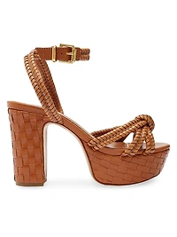 Kathleen 101MM Leather Platform Sandals