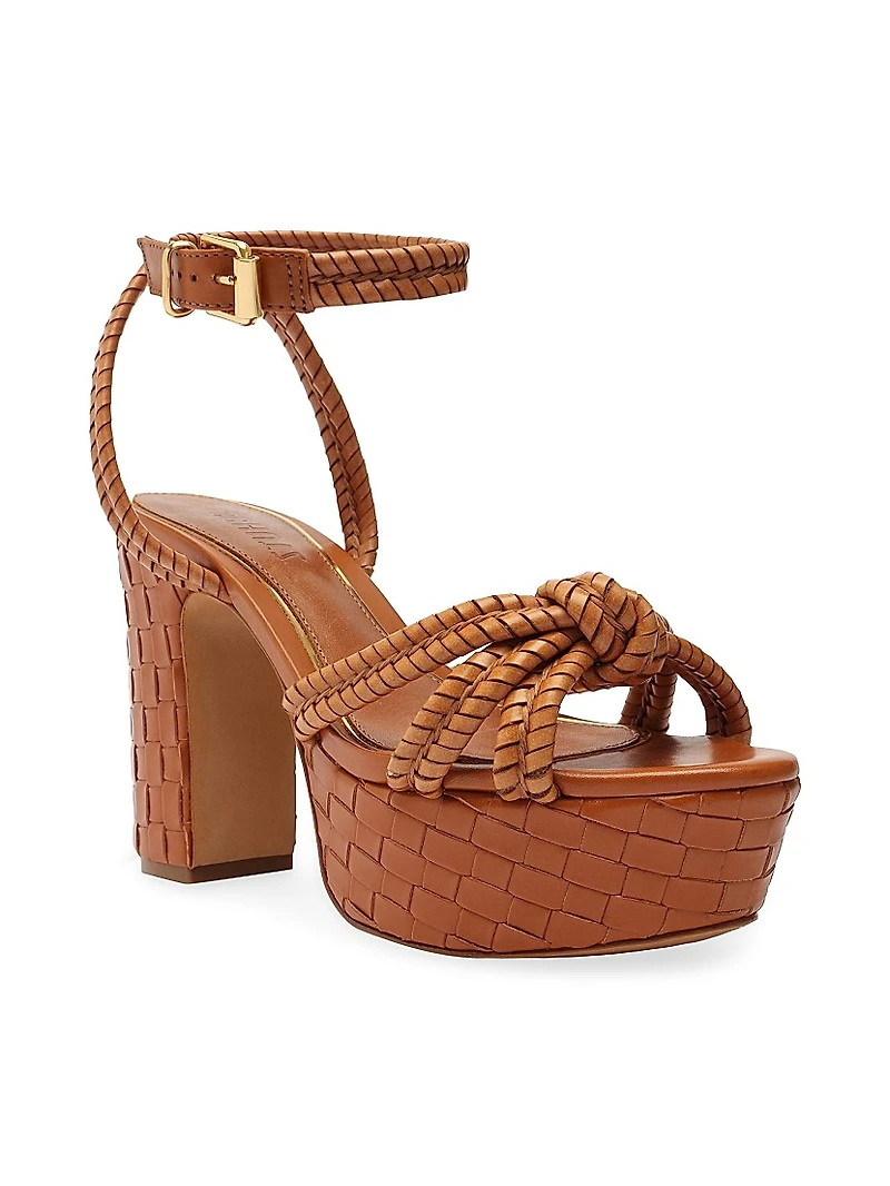 Kathleen 101MM Leather Platform Sandals