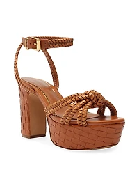 Kathleen 101MM Leather Platform Sandals