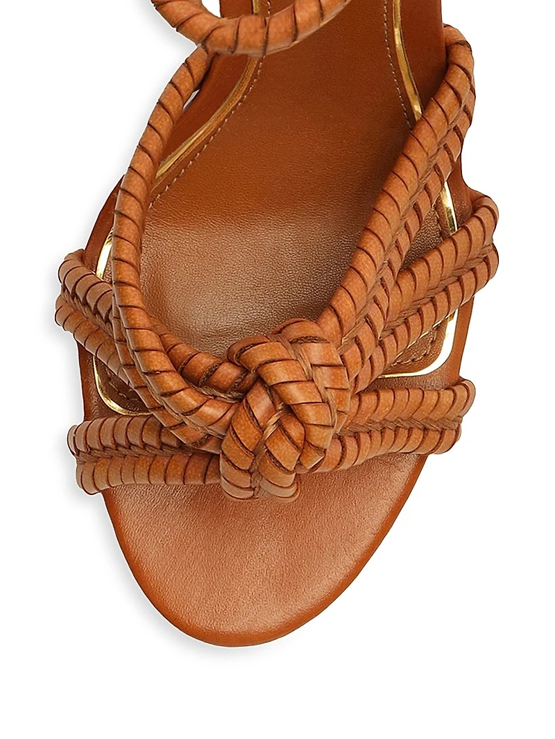 Kathleen 101MM Leather Platform Sandals