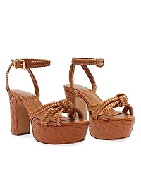 Kathleen 101MM Leather Platform Sandals