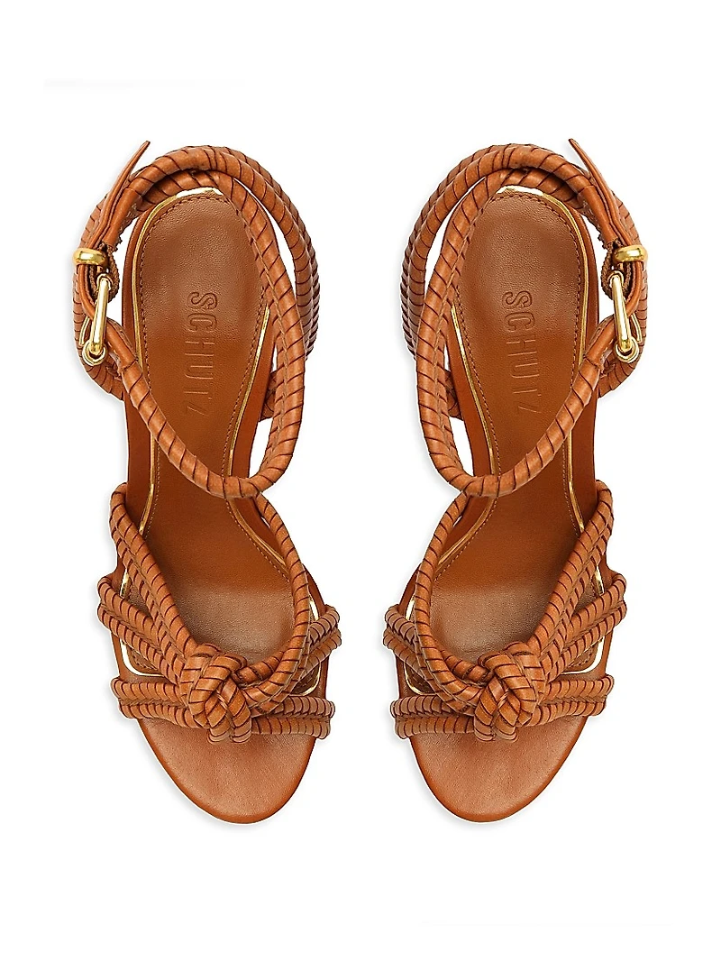 Kathleen 101MM Leather Platform Sandals