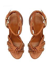 Kathleen 101MM Leather Platform Sandals