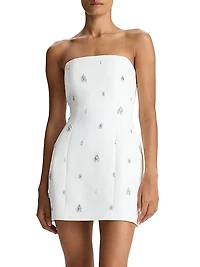 Elsie Strapless Embellished Minidress