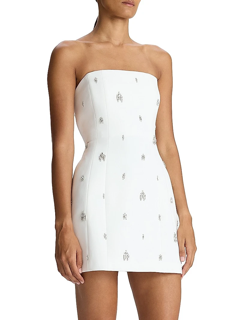 Elsie Strapless Embellished Minidress