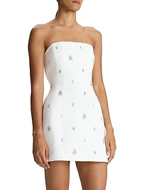 Elsie Strapless Embellished Minidress