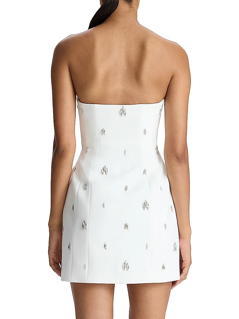 Elsie Strapless Embellished Minidress