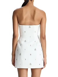 Elsie Strapless Embellished Minidress