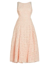 Quintette Textured Backless Midi-Dress