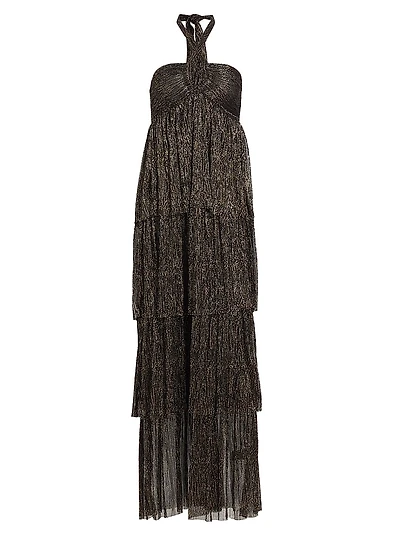 Tair Tiered Halter Dress