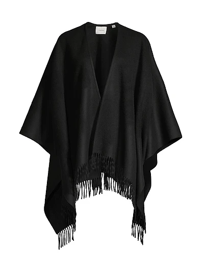 Double-Face Wool-Cashmere Cape