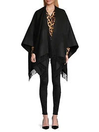 Double-Face Wool-Cashmere Cape