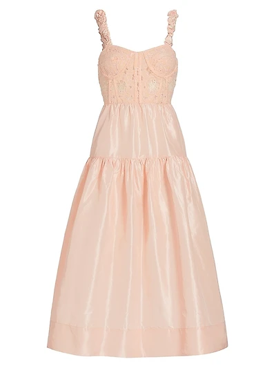 Evita Embroidered Corset Dress