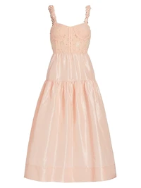 Evita Embroidered Corset Dress