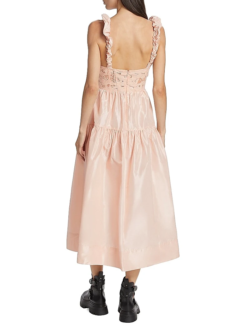 Evita Embroidered Corset Dress