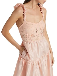 Evita Embroidered Corset Dress