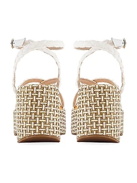 Miranda Flatform 90MM Raffia Sandals