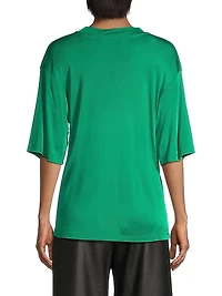 Aphrodite Silk-Blend Tee