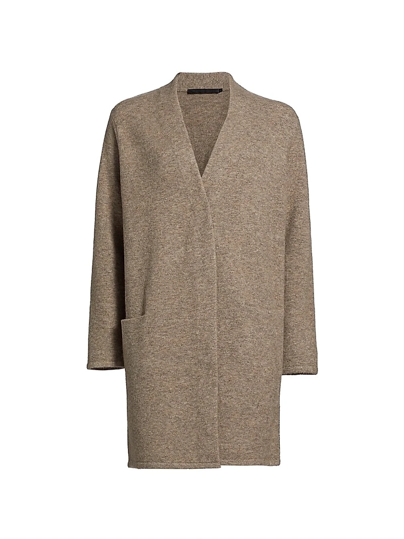 Merino Wool-Blend Sweater Coat