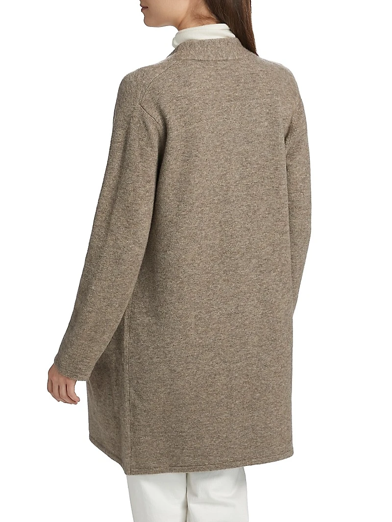 Merino Wool-Blend Sweater Coat