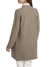 Merino Wool-Blend Sweater Coat