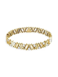 VRAI V 14K Yellow Gold & 5.50 TCW Lab-Grown Diamond Tennis Bracelet