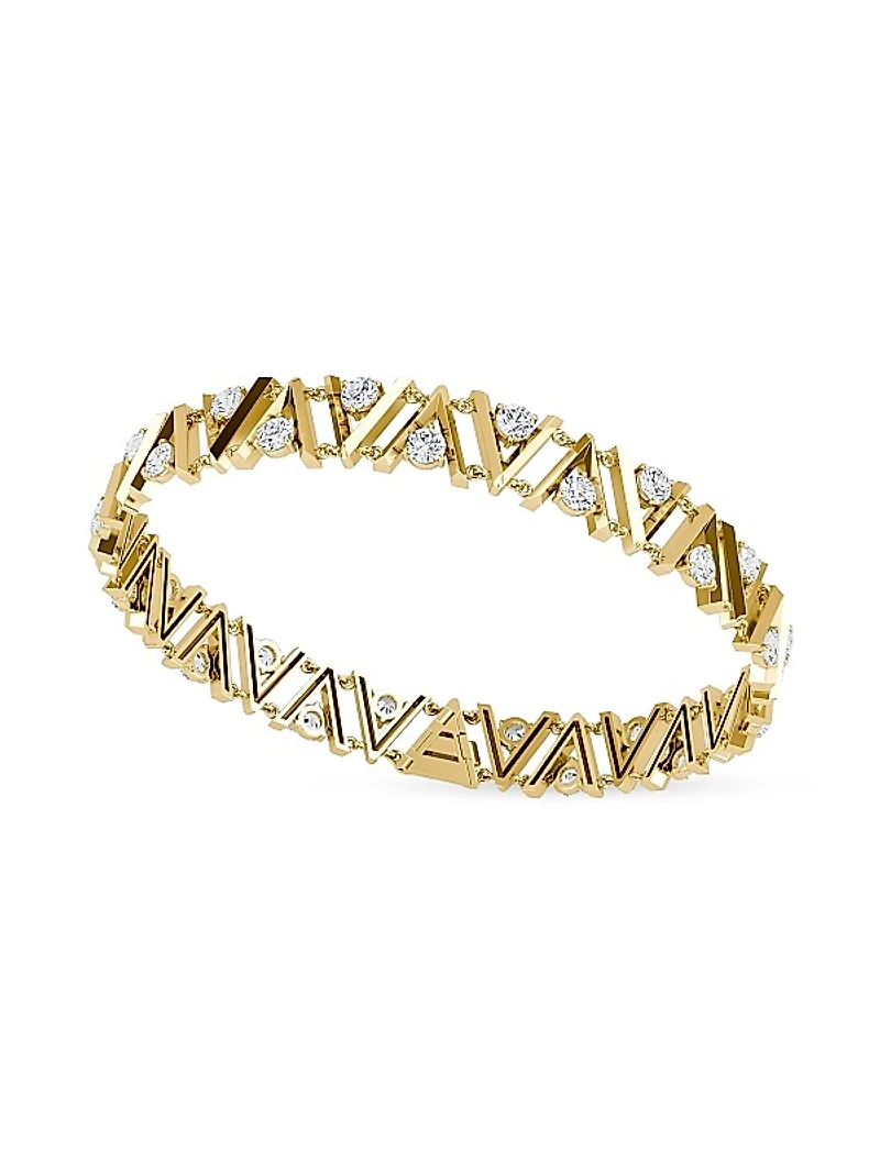 VRAI V 14K Yellow Gold & 5.50 TCW Lab-Grown Diamond Tennis Bracelet