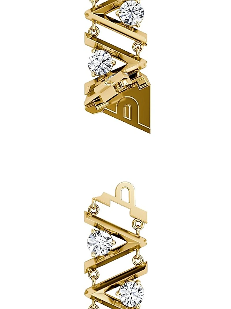 VRAI V 14K Yellow Gold & 5.50 TCW Lab-Grown Diamond Tennis Bracelet