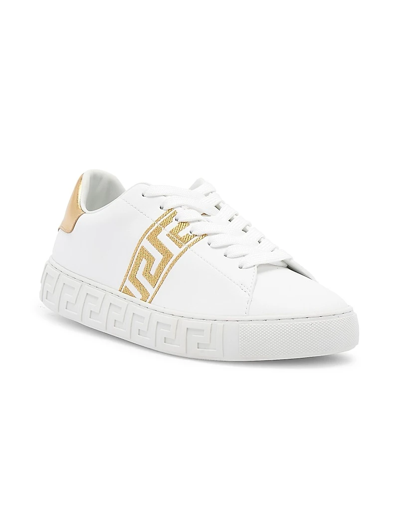 Embroidered Low-Top Sneakers