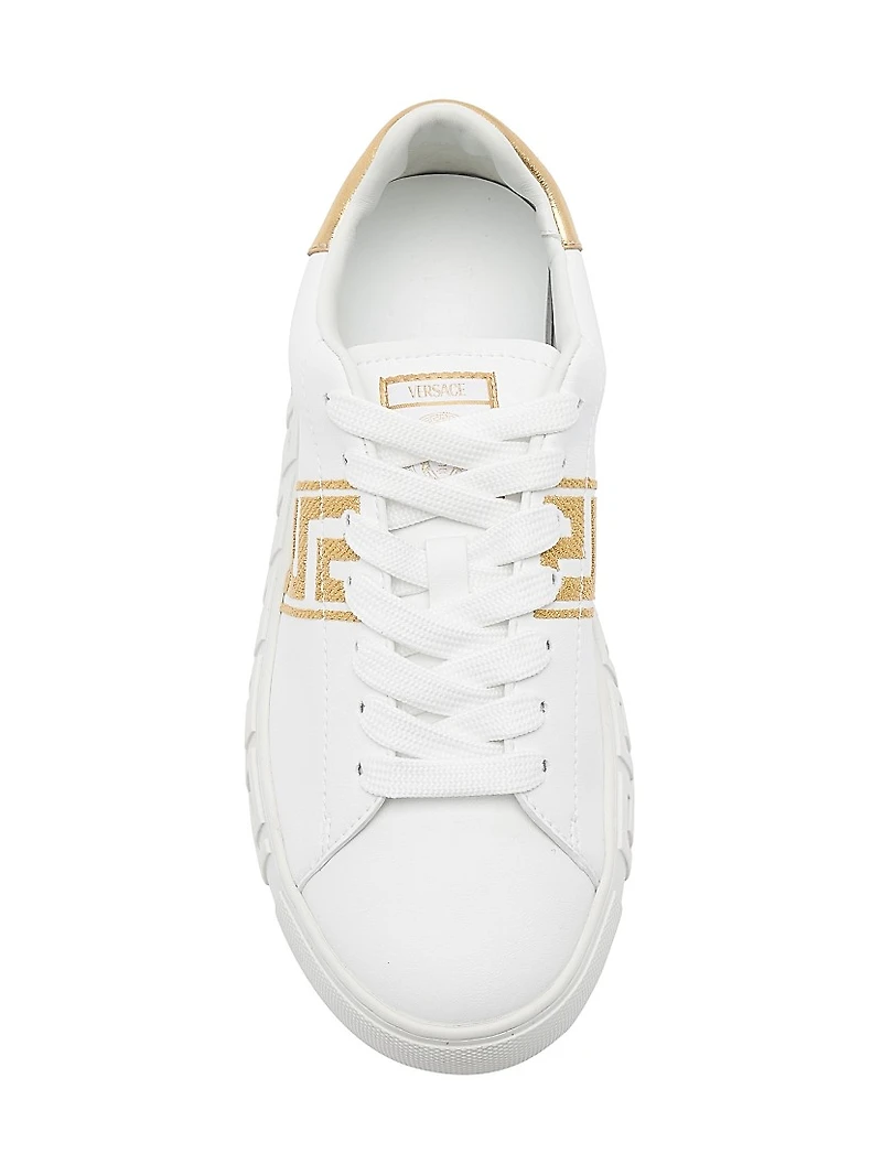 Embroidered Low-Top Sneakers