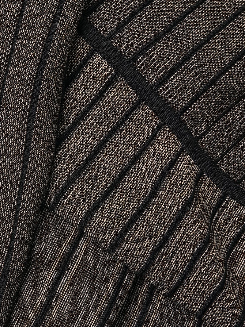 Plus Size Shimmer Rib-Knit Knee-Length Dress