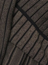 Plus Size Shimmer Rib-Knit Knee-Length Dress