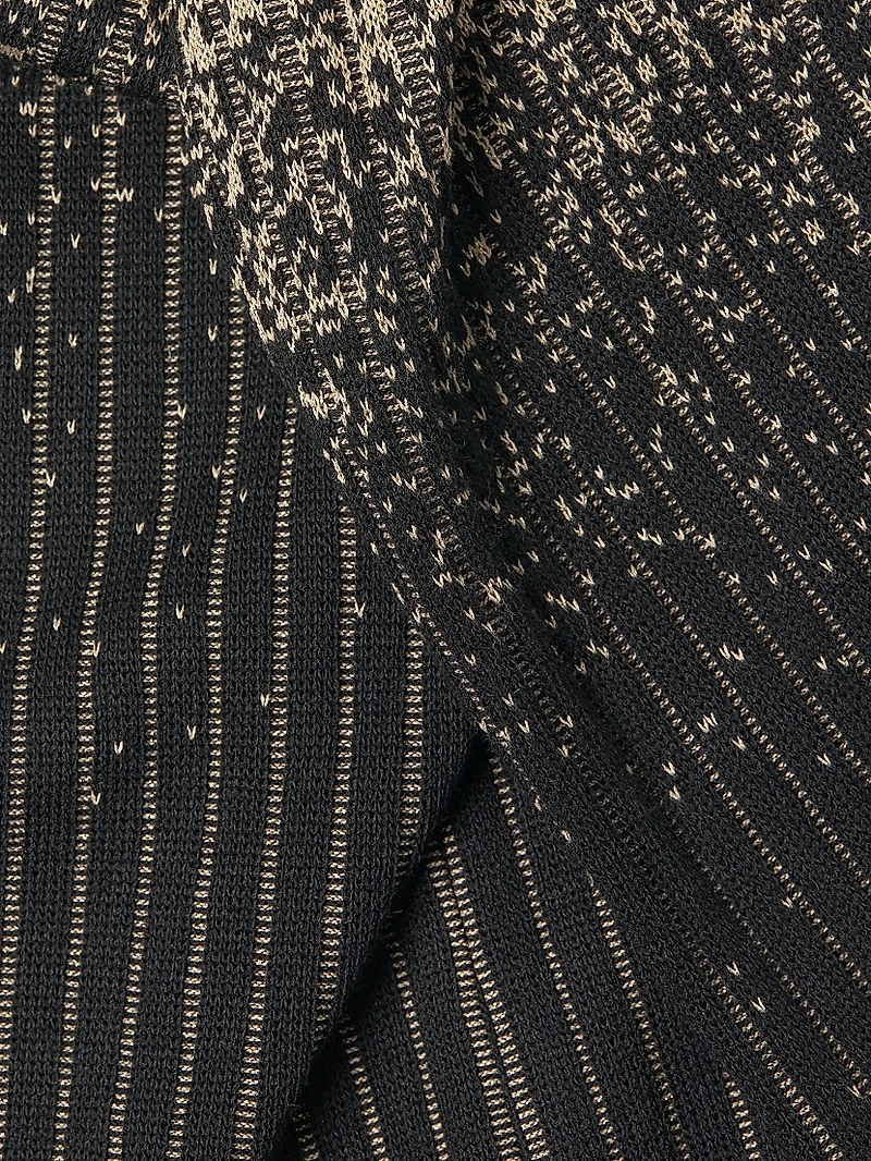 Foldover Knit Blouse