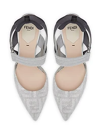 Colibri 85MM Crystal-Embellished Slingback Pumps