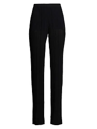 Plissé Knit Pants
