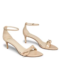Clarita Double 60MM Patent Leather Sandals