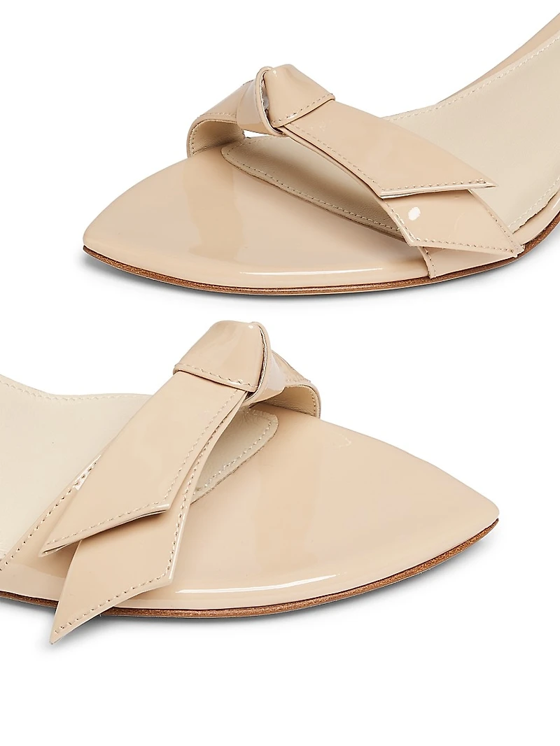 Clarita Double 60MM Patent Leather Sandals