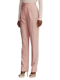 Evanne Pleated Wool Pants