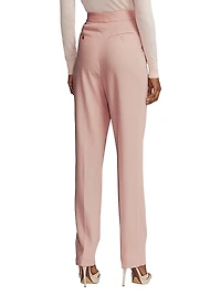 Evanne Pleated Wool Pants