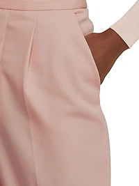 Evanne Pleated Wool Pants