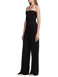Stretch Jersey Wide-Leg Jumpsuit