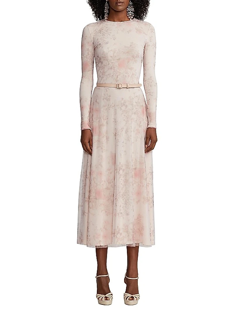 Alisen Floral Jersey Midi-Dress