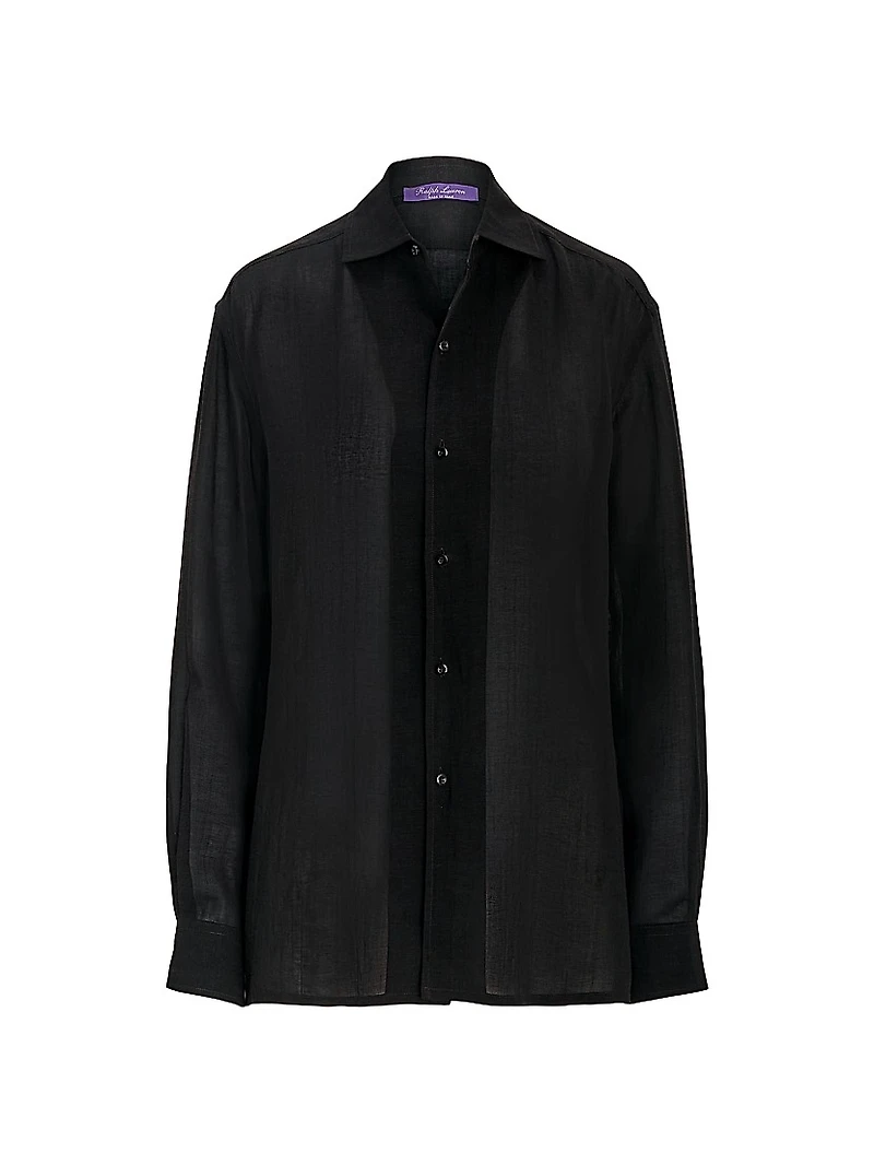 Capri Linen Voile Button-Up