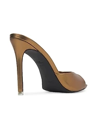 Brea 100MM Metallic High Heel Slippers