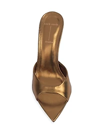 Brea 100MM Metallic High Heel Slippers