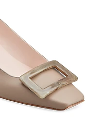Belle Vivier 45MM Leather Buckle Pumps